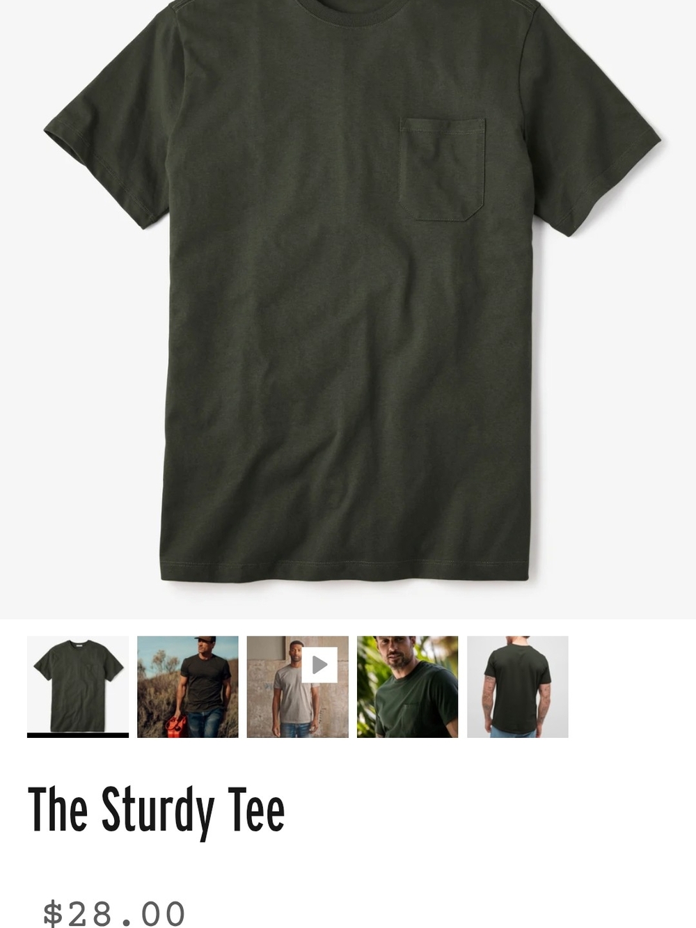 The Sturdy Tee — Pocket T-Shirts